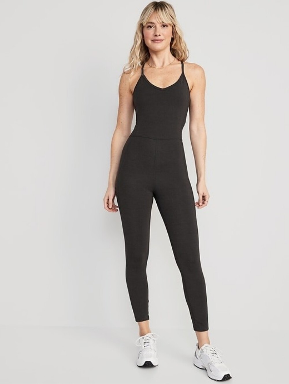 NWT Old Navy PowerChill 7/8 Cami Bodysuit Sz M Petite
